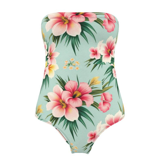 Flagler Floral Swimsuit Strapless