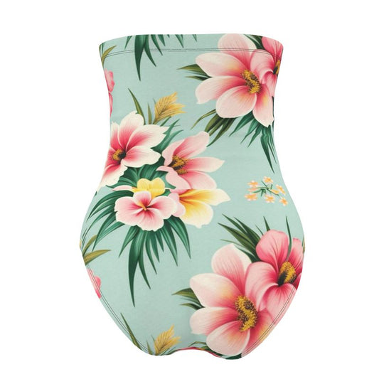 Flagler Floral Swimsuit Strapless